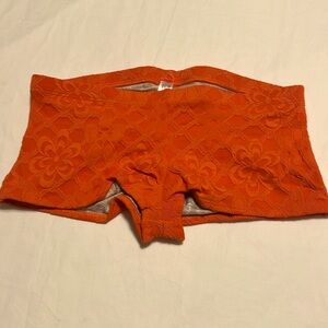 NEW free people swim bikini bottom size S orange